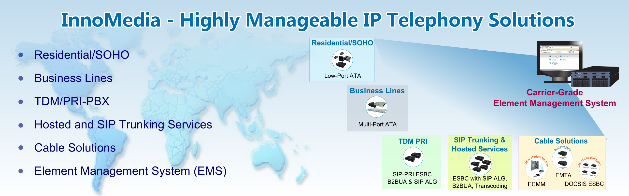 InnoMedia – Highly Manageable IP Telephony Solutions
